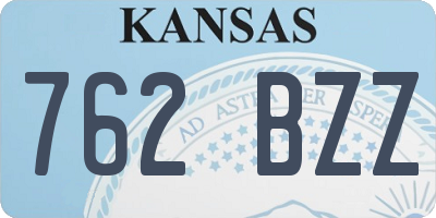 KS license plate 762BZZ