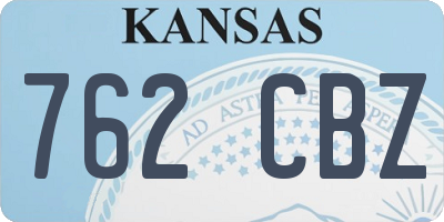 KS license plate 762CBZ