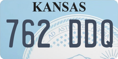 KS license plate 762DDQ