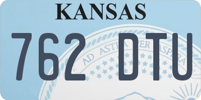 KS license plate 762DTU