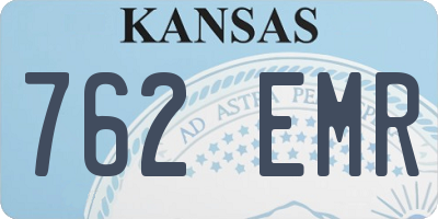 KS license plate 762EMR