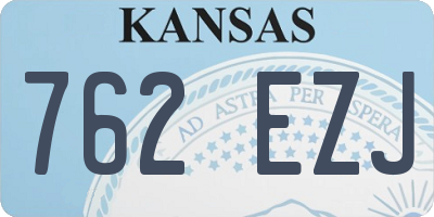 KS license plate 762EZJ