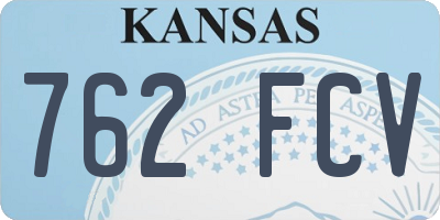 KS license plate 762FCV