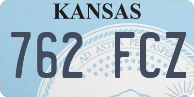 KS license plate 762FCZ