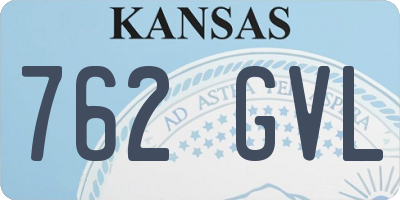 KS license plate 762GVL