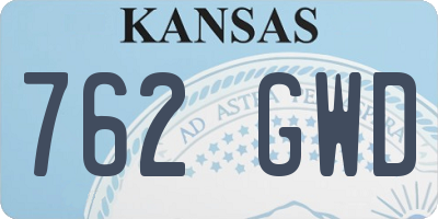 KS license plate 762GWD
