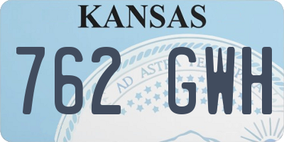 KS license plate 762GWH