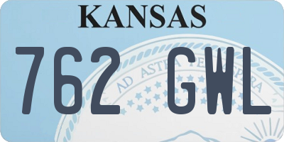 KS license plate 762GWL