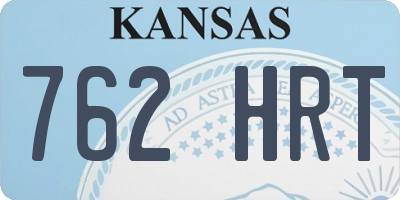 KS license plate 762HRT