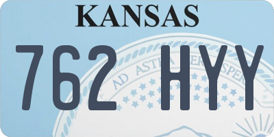 KS license plate 762HYY