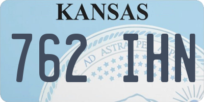 KS license plate 762IHN