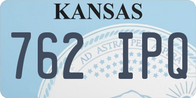 KS license plate 762IPQ