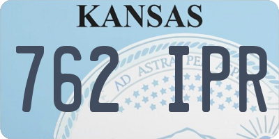 KS license plate 762IPR