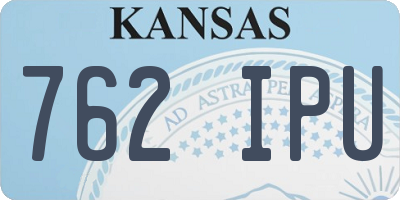 KS license plate 762IPU