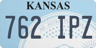 KS license plate 762IPZ