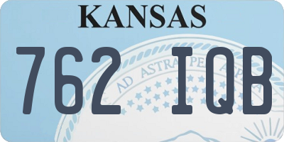 KS license plate 762IQB