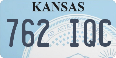 KS license plate 762IQC