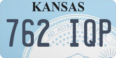 KS license plate 762IQP