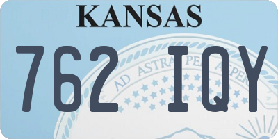 KS license plate 762IQY