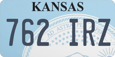 KS license plate 762IRZ