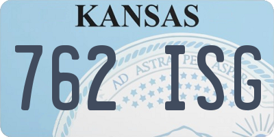 KS license plate 762ISG