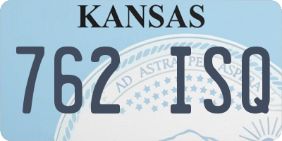KS license plate 762ISQ