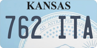 KS license plate 762ITA