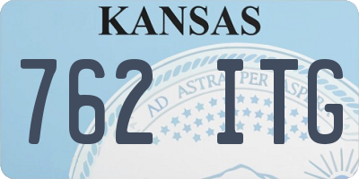 KS license plate 762ITG
