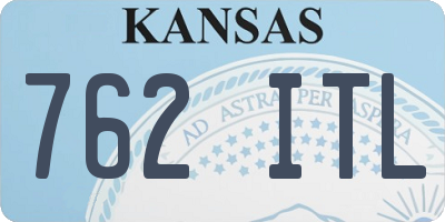 KS license plate 762ITL