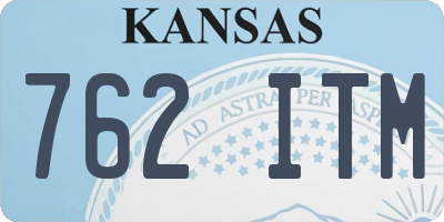 KS license plate 762ITM