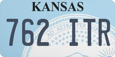 KS license plate 762ITR