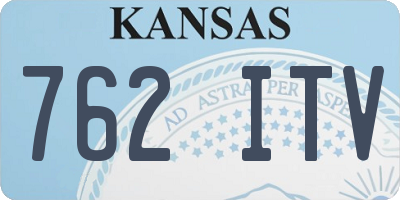 KS license plate 762ITV
