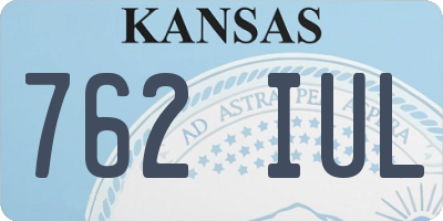 KS license plate 762IUL
