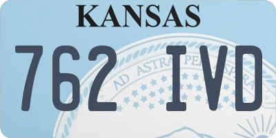 KS license plate 762IVD