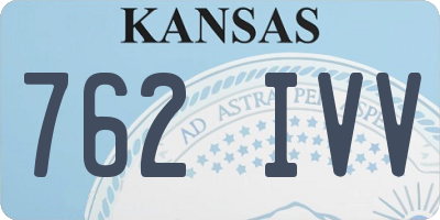 KS license plate 762IVV