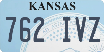 KS license plate 762IVZ