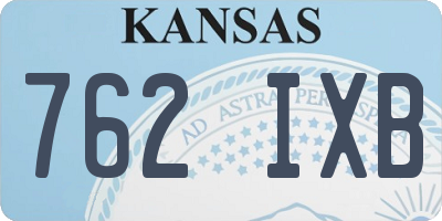 KS license plate 762IXB