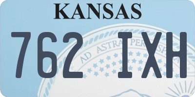 KS license plate 762IXH