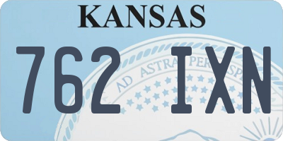 KS license plate 762IXN