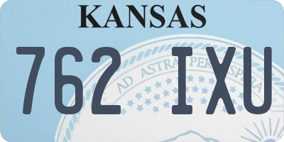 KS license plate 762IXU