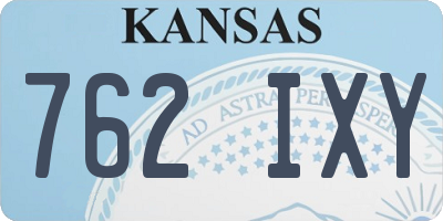 KS license plate 762IXY