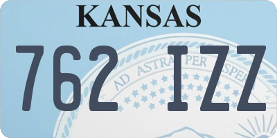 KS license plate 762IZZ