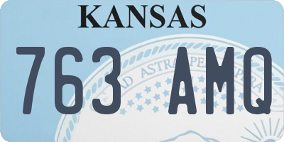 KS license plate 763AMQ