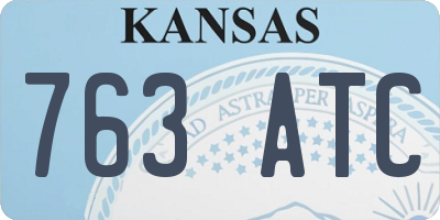KS license plate 763ATC