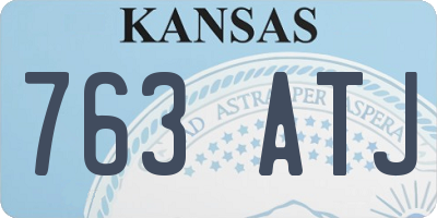 KS license plate 763ATJ
