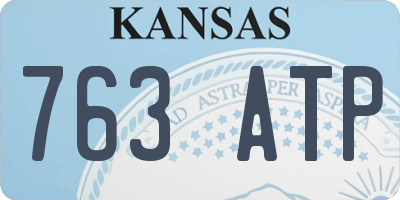 KS license plate 763ATP