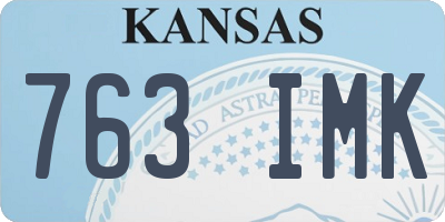 KS license plate 763IMK