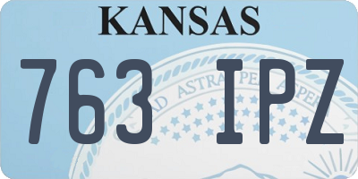 KS license plate 763IPZ