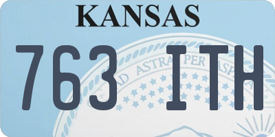 KS license plate 763ITH