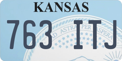 KS license plate 763ITJ